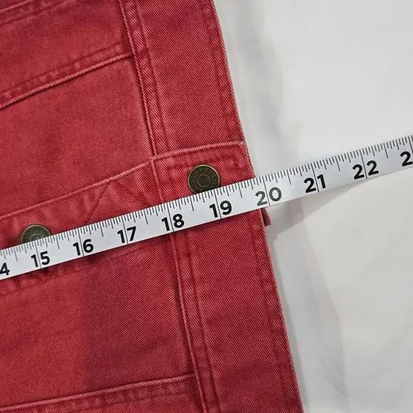 Ralph Lauren Denim Jacket Red Vintage Size L Womens - Picture 6 of 12
